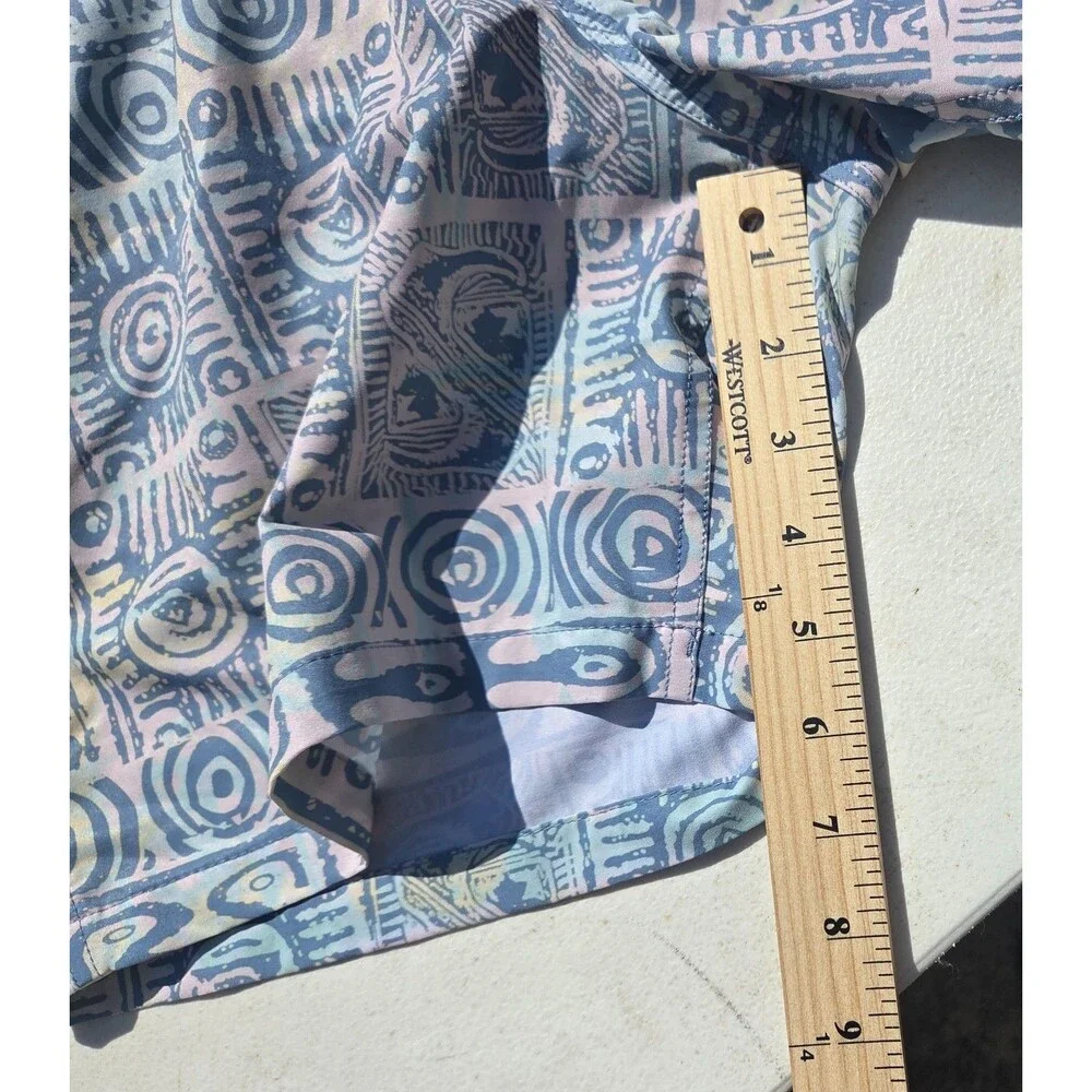 Quiksilver Men's Size M Boardshorts Swim Trunk Pastel Tribal Geometric Recycled